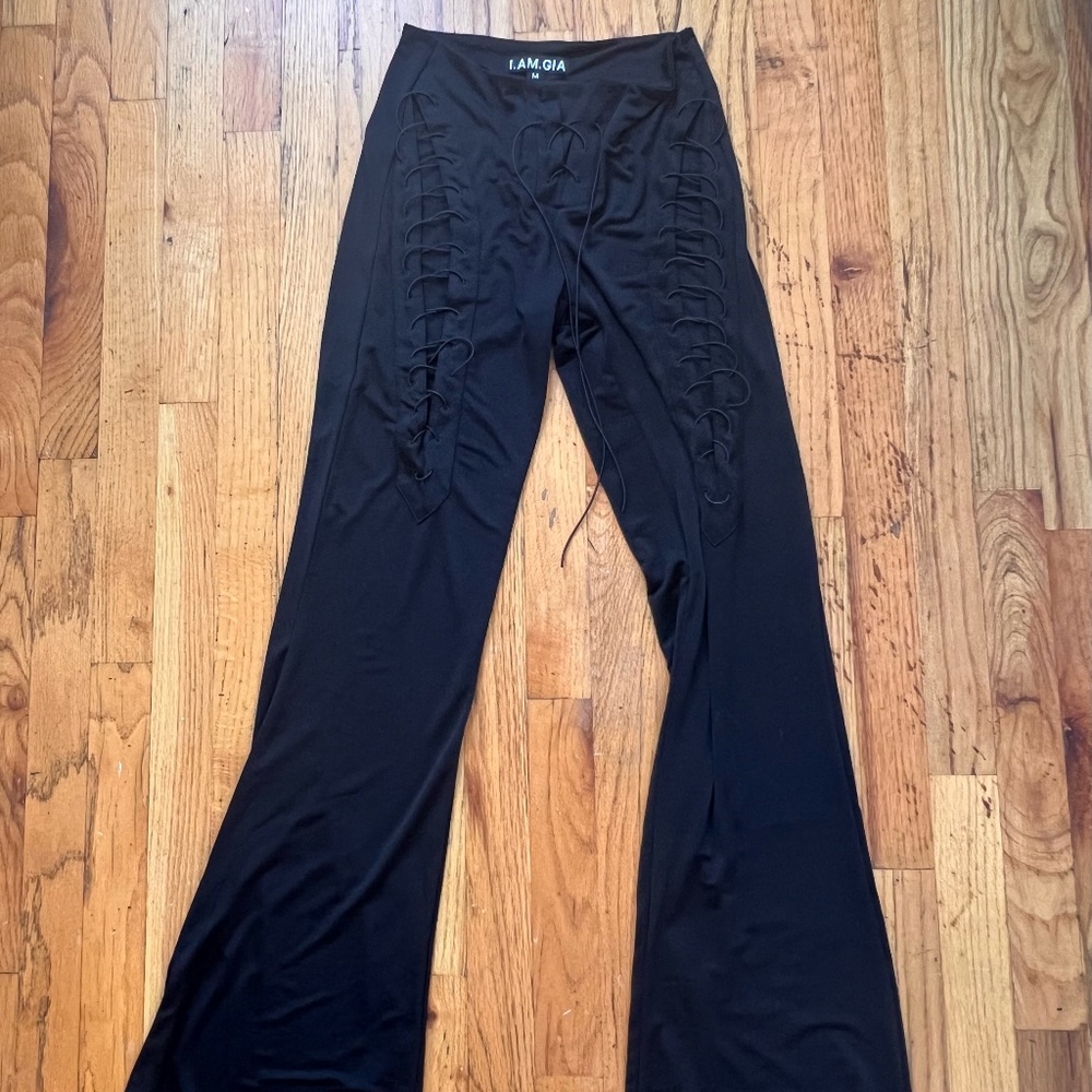 IAMGIA black lace up pants